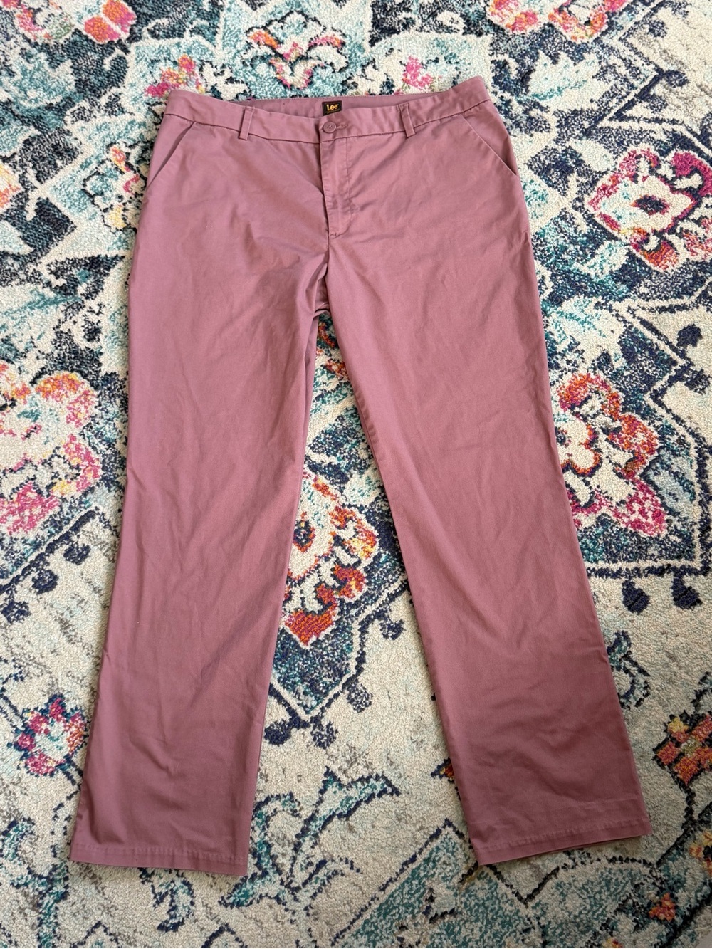 Lee Dusty Rose Straight-Leg Pants